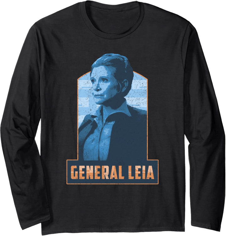 Star Wars General Leia Episode 7 Tonal Portrait Langarmshirt