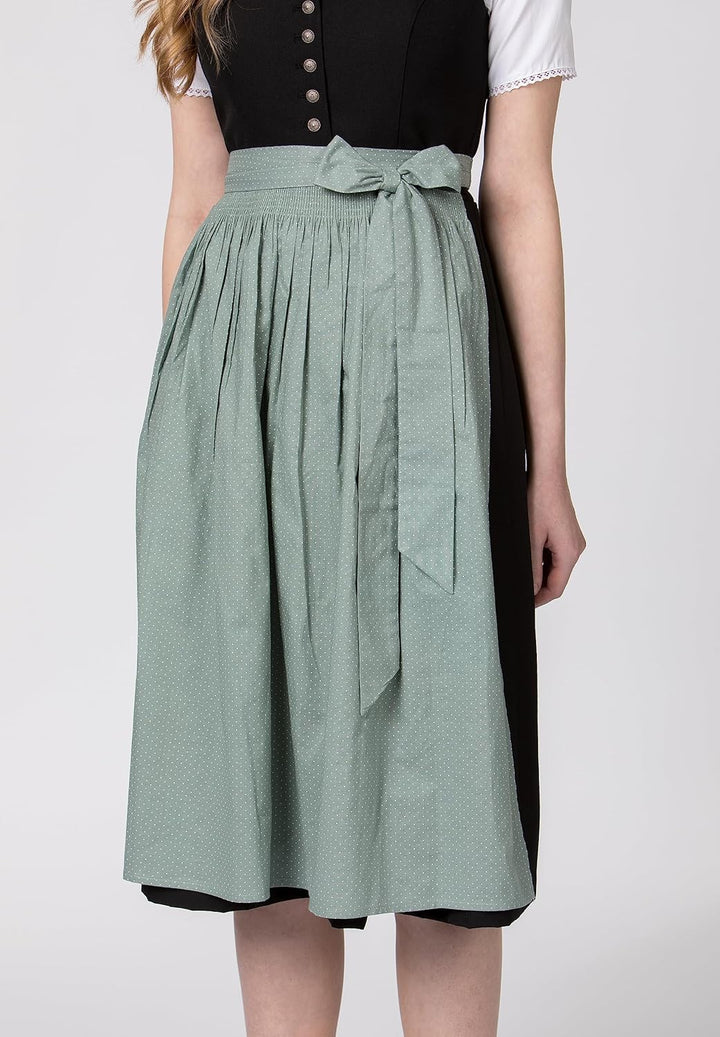 Stockerpoint Damen Molina Midi Dirndlschürze 52-56 salbei, 52-56 salbei