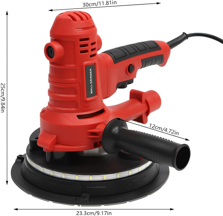 Trockenbauschleifer Wand und Deckenschleifer mit LED Beleuchtung 1200W Deckenschleifer Wandschleifer