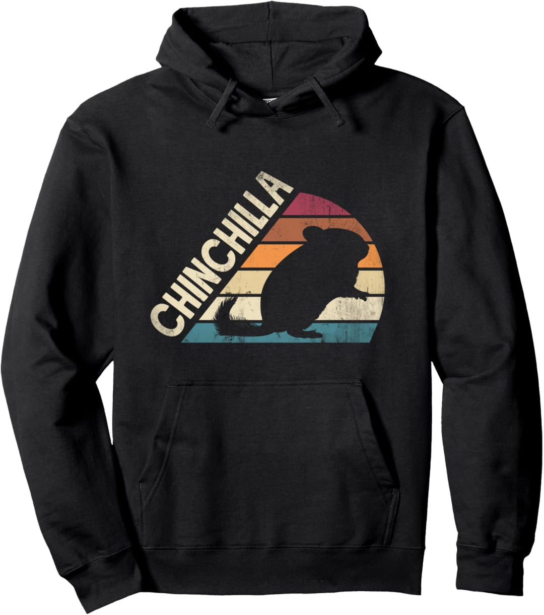 Chinchillas Tierfreund Chinchilla Silhouette Pullover Hoodie