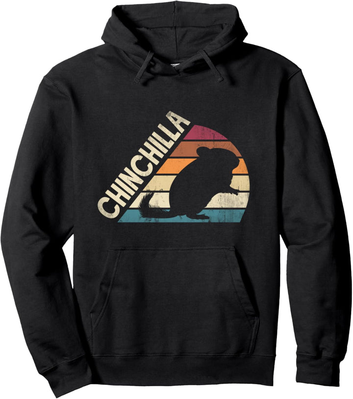 Chinchillas Tierfreund Chinchilla Silhouette Pullover Hoodie