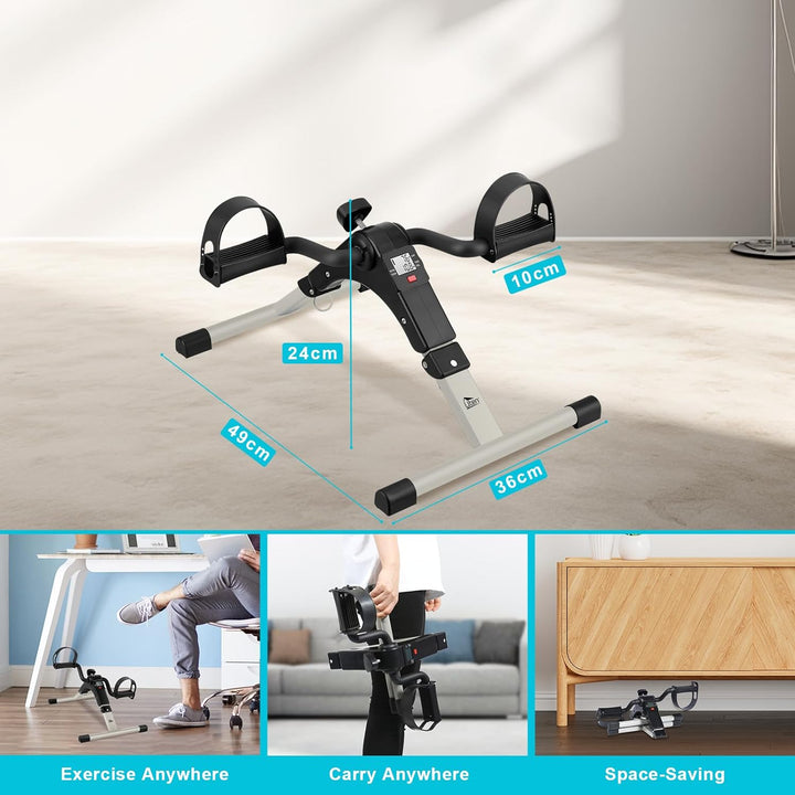 Mini Bike Trainer Pedaltrainer Heimtrainer Arm- und Beintrainer für Zuhause Elektrisch Klappbar Fahr