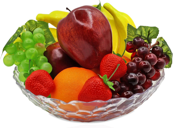 Künstliche Früchte, Kunststoff, Schaumstoff, künstliche Äpfel, Bananen, Orangen, Erdbeeren, Trauben