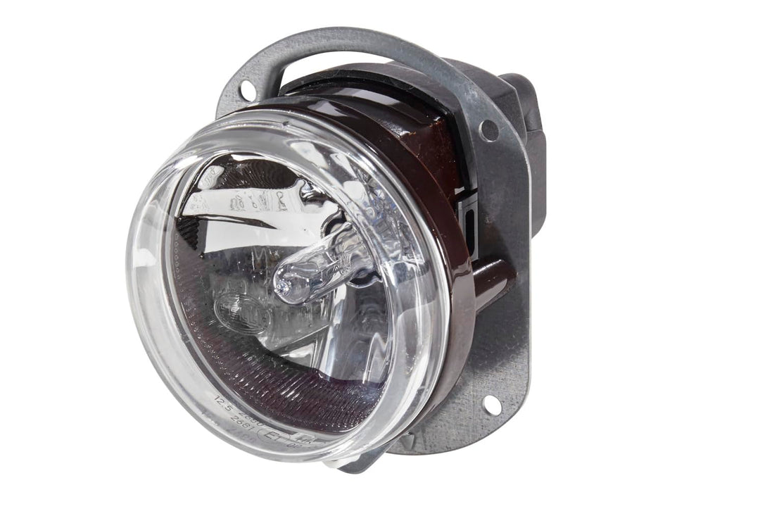 HELLA - Halogen/FF-Nebelscheinwerfer - 90mm Essential - 12V - rund - Einbau - glasklare Streuscheibe