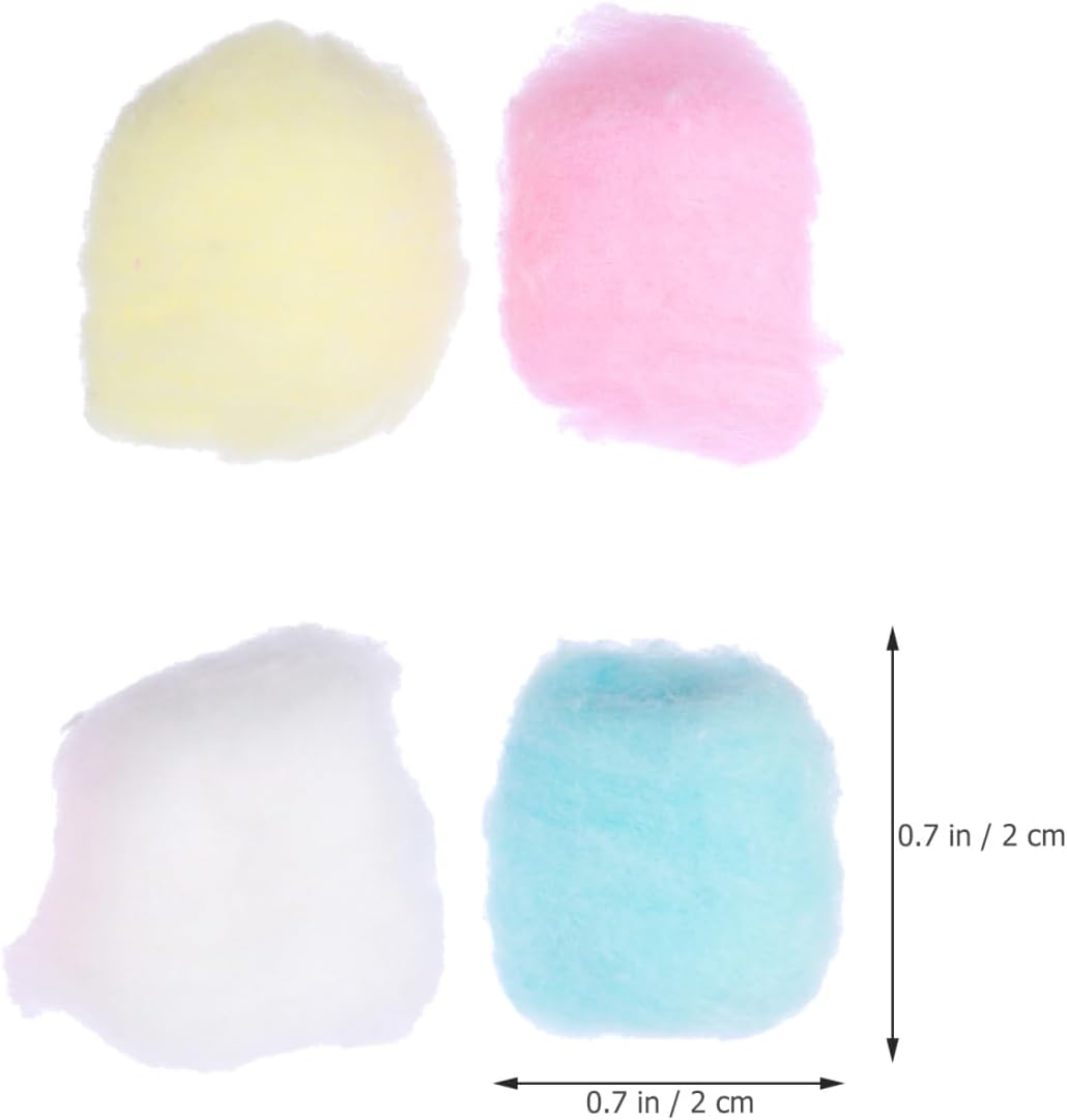 Sosoport Hamster Wattebausch 5Er Pack Bunte Baumwolle FüR Haustierbett Und KäFigfüLlung Warme Winter