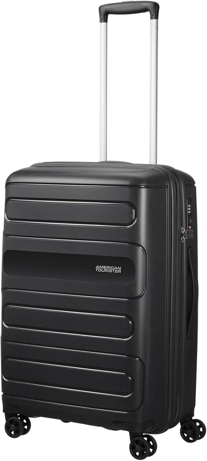 American Tourister Sunside Spinner 68 Erweiterbar, 3.7 KG, 72.5/83.5L, Schwarz (Black) Spinner M (67
