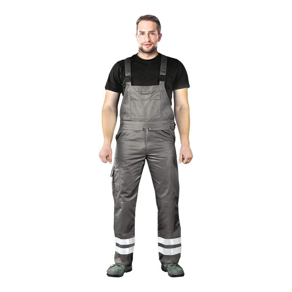Leber & Hollman Herren Arbeits-Latzhose LH-Bister B, 65% Polyester 35% Baumwolle 270 g/m2, Taschen f