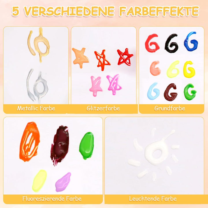 KASURE 24 Stück Farben Kerze Set, 10ml Wachsstifte zur Bemalung & Verzierung von Kerzen