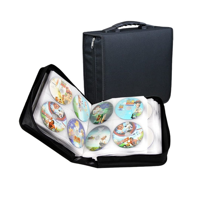 GOODS+GADGETS CD-Wallet/Mappe & DVD-Tasche aus robustem Nylon und Zwischenseiten aus Stoff, Disc-Org