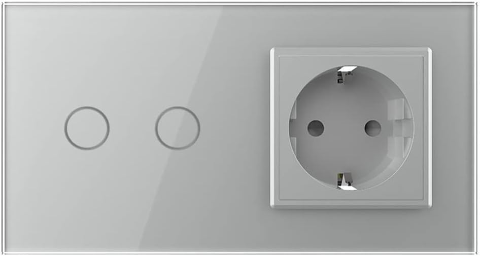 Livolo Funk LED Rollladenschalter Markisenschalter Jalousiesteuerung mit Steckdose für UP und Glasbl