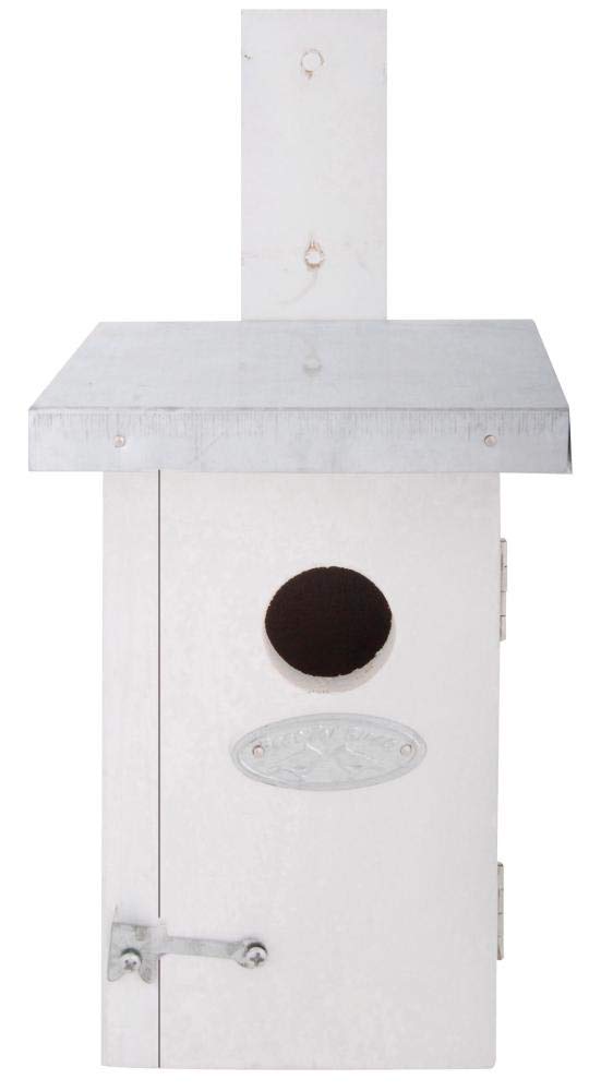 Esschert Design NK38W Zaunkönig Nistkasten, weiss Weiss/opulenter Garten, Weiss/opulenter Garten
