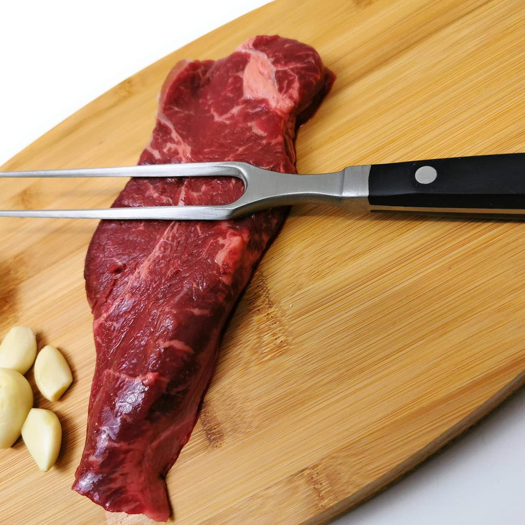 Kerafactum Bratengabel Fleischgabel Grillgabel Tranchiergabel Fleisch Braten Gabel für Bratenstücke