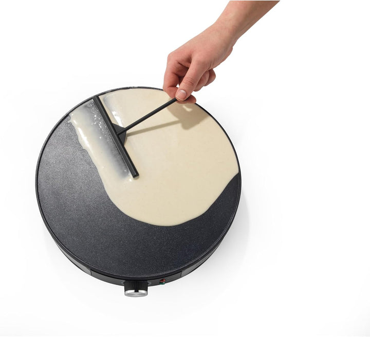Progress Reversible Crepe Maker – Elektrische Pfannkuchenmaschine mit 30 cm Kochplatte, Scotch Panca