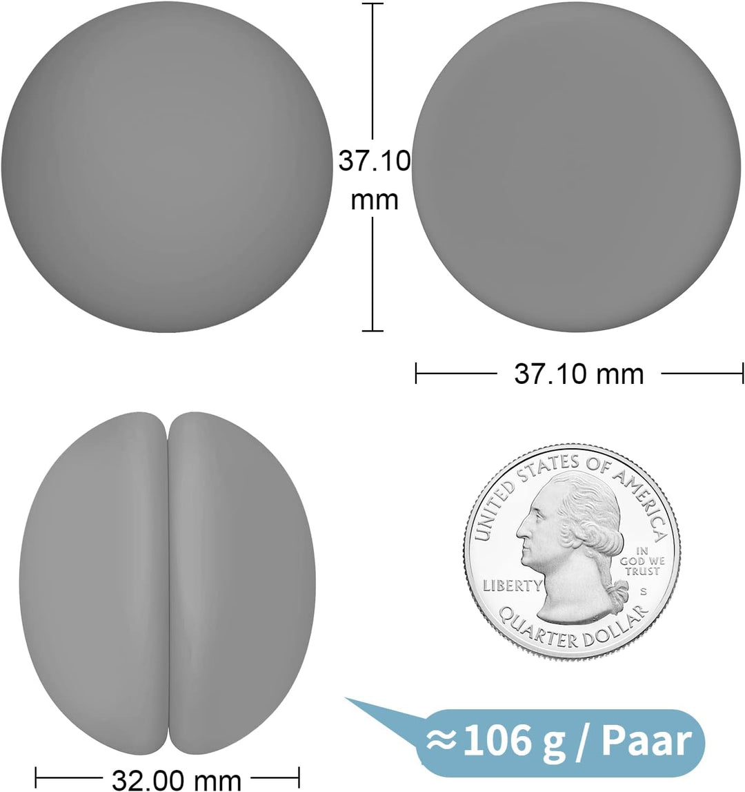 VANZAVANZU Duschvorhang Gewichte, Niemals Rost Duschvorhang Magnete, Silikonbeschichtete Magnete Tis