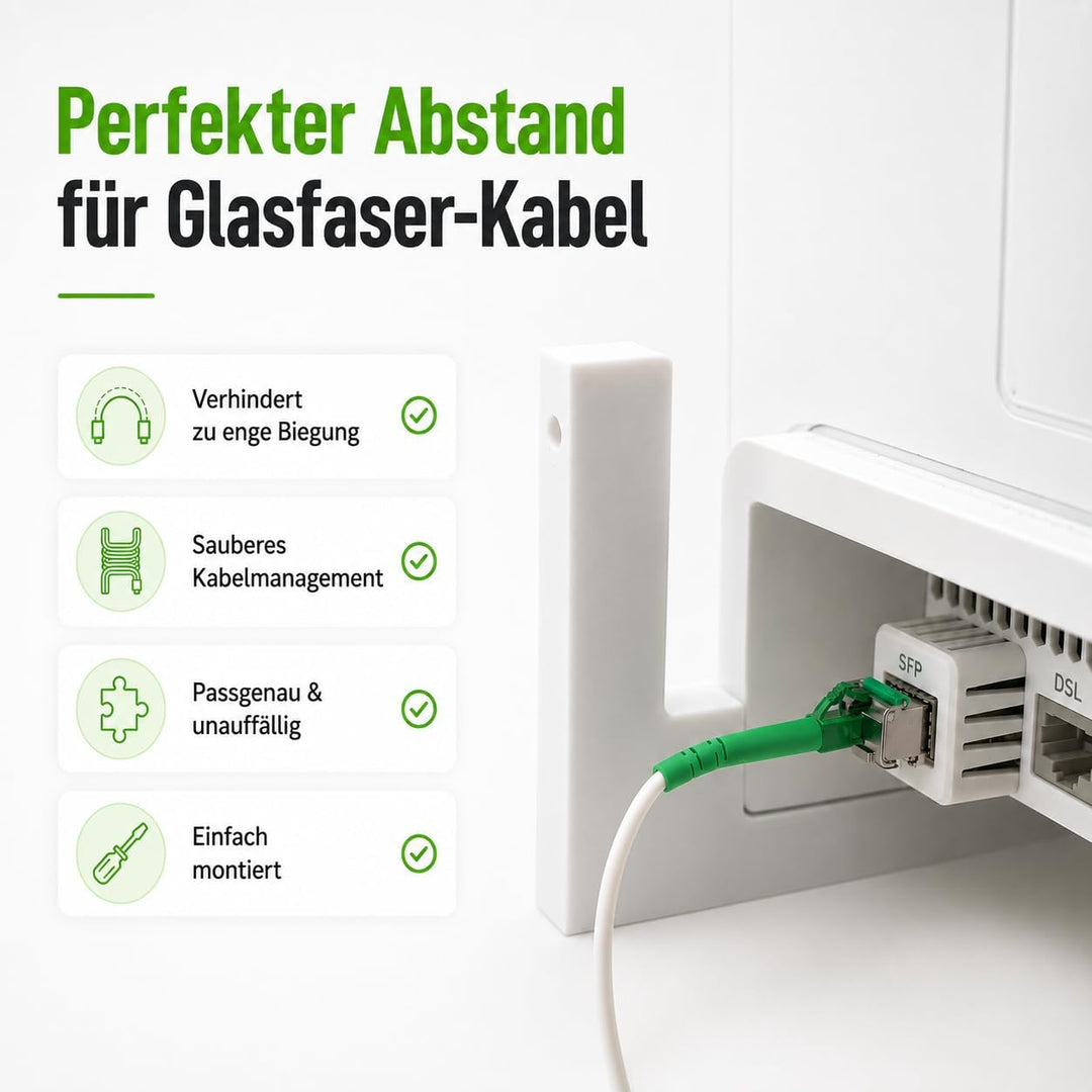 Wandhalterung Halter für Fritz!Box 5690 Pro – Halterung aus Kunststoff für Fritzbox 5690 Pro Fiber R