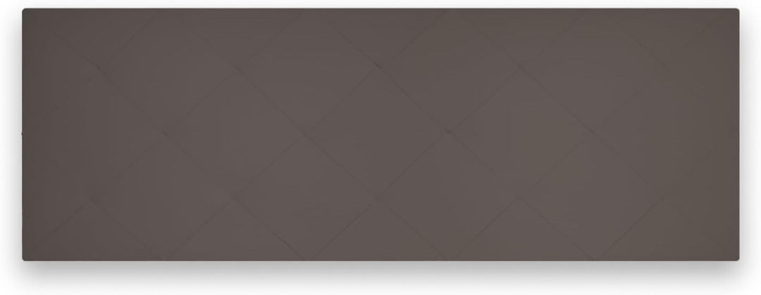 P17 - KOPFTEIL | Rückenlehne aus Kunstleder | Farbe Dunkelgrau | Diamantnaht | Abmessungen L.180 H.8