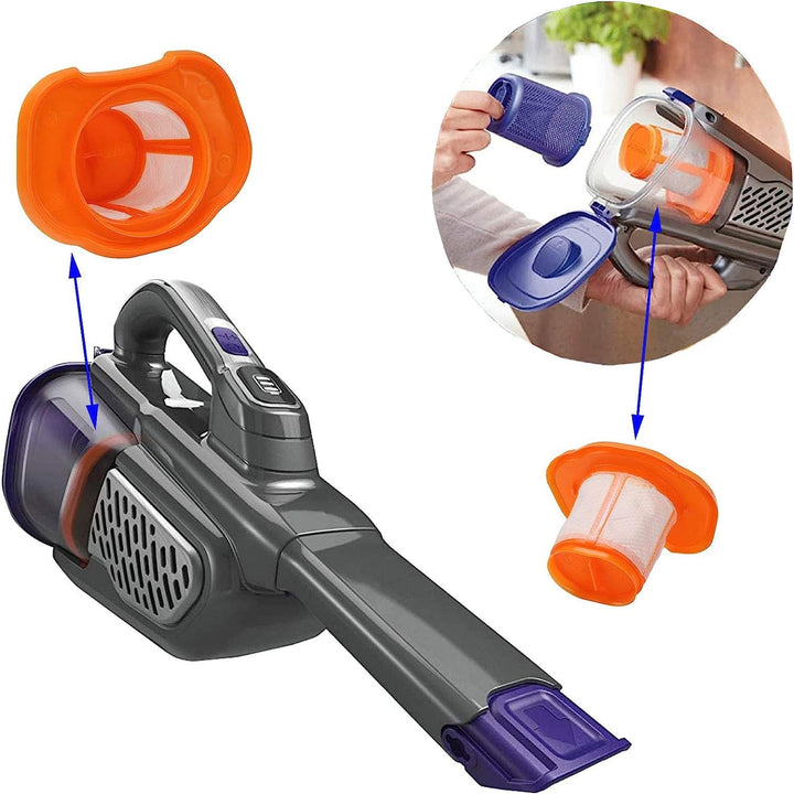 3 Stück Filter Zubehör für Black Decker Dustbuster BHHV320B BHHV320J BHHV520BFP BHHV520BFP BHHV520BT