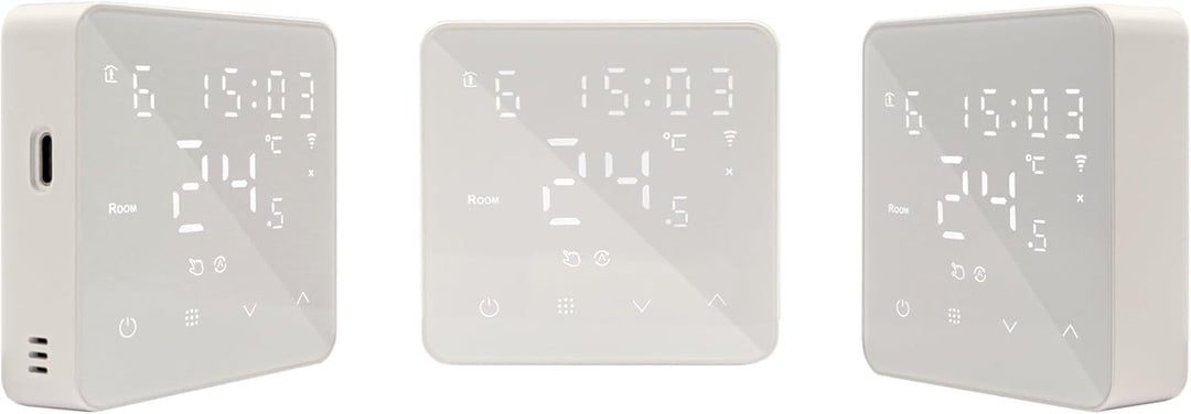 Automat-on Zigbee Thermostat Fussbodenheizung | BAT2 mit Batteriebetriebener | Steuerung Wandthermos