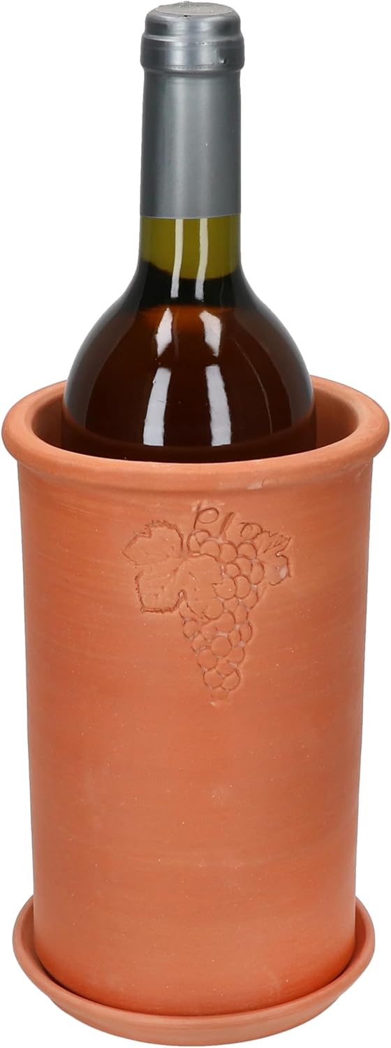 MamboCat | 2er Set Weinkühler + Untersetzer | Ø 12.5 cm | H 20.5 cm | Flaschen-Kühler für Wasser, We