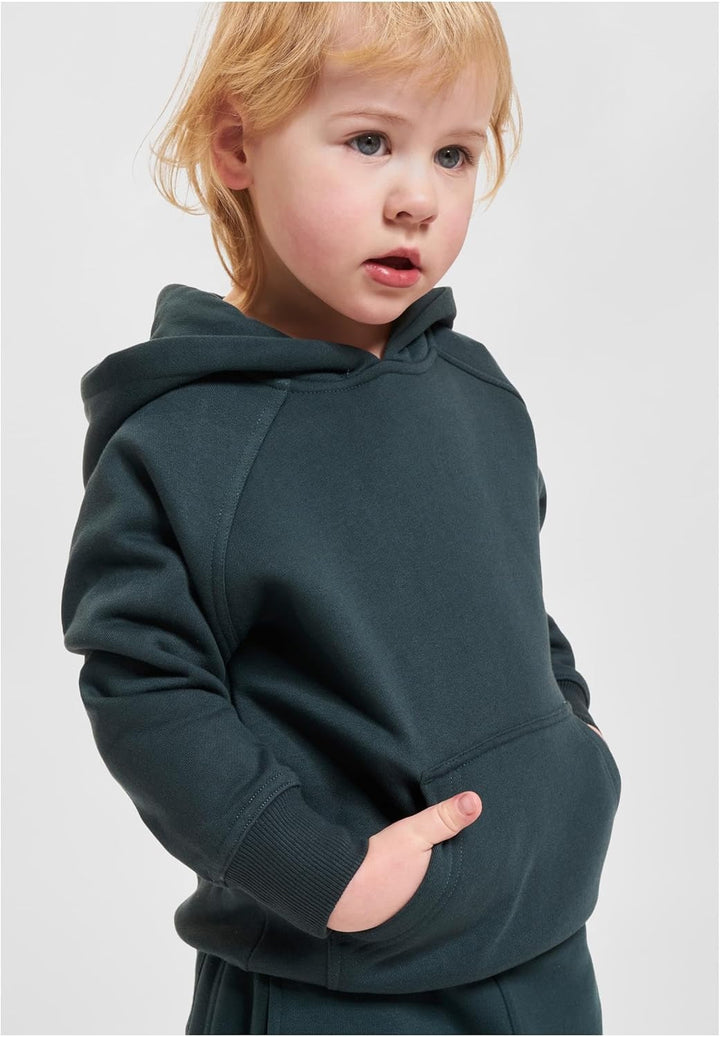 Urban Classics Jungen Boys Blank Hoody Kapuzenpullover, Bottlegreen