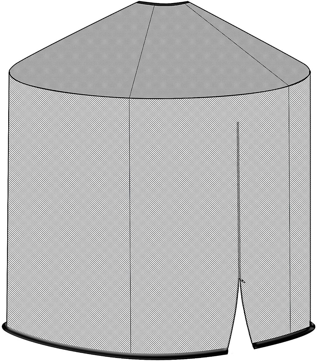 infactory Mückennetz Sonnenschirm: Moskitonetz für Sonnenschirme, 330 x 250 cm, 220 Mesh, schwarz (M