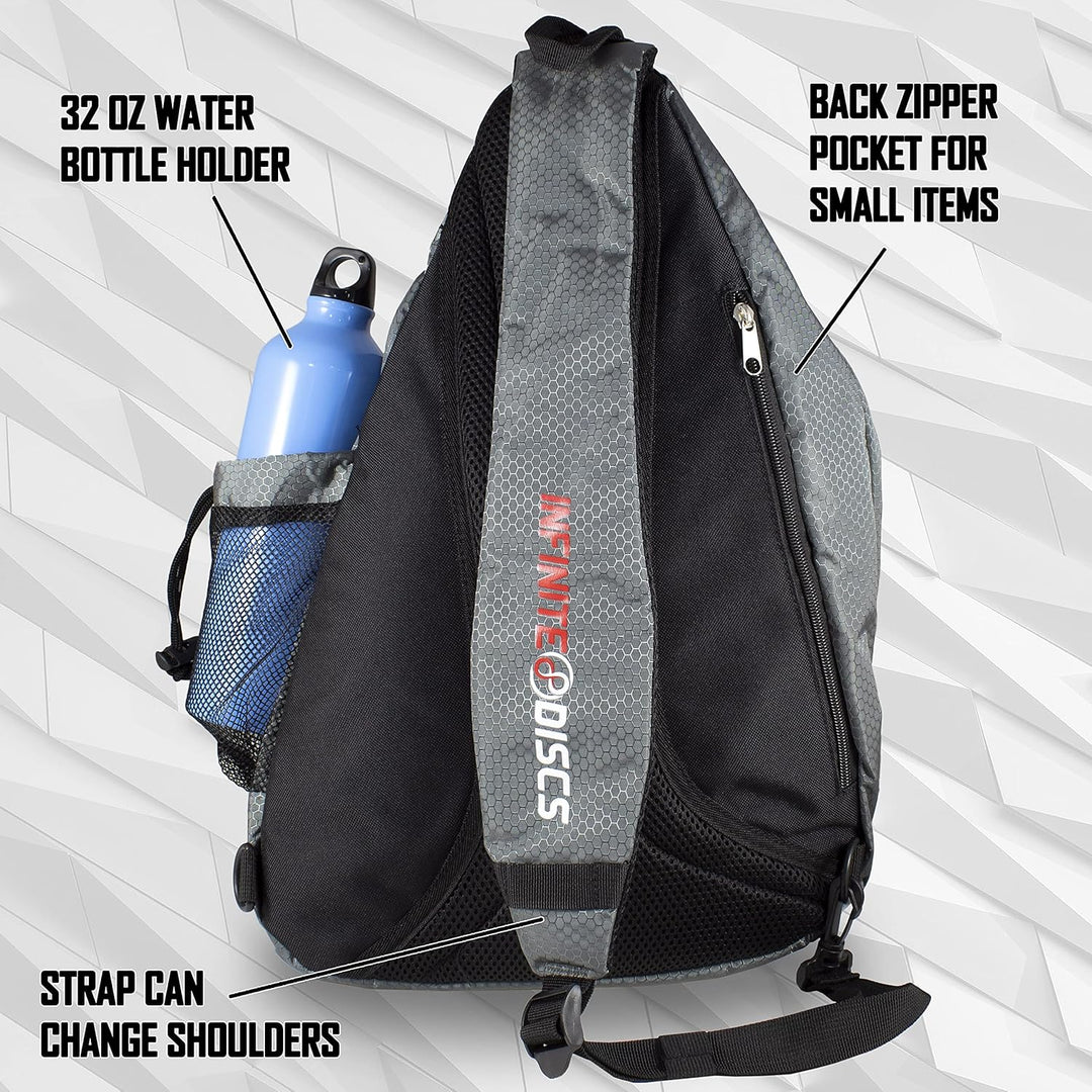 Disc Golf-Rucksack, Slinger-Tasche, 6–12 Scheiben, mehrere Farben Rot/Ausflug, Einfarbig (Getaway So