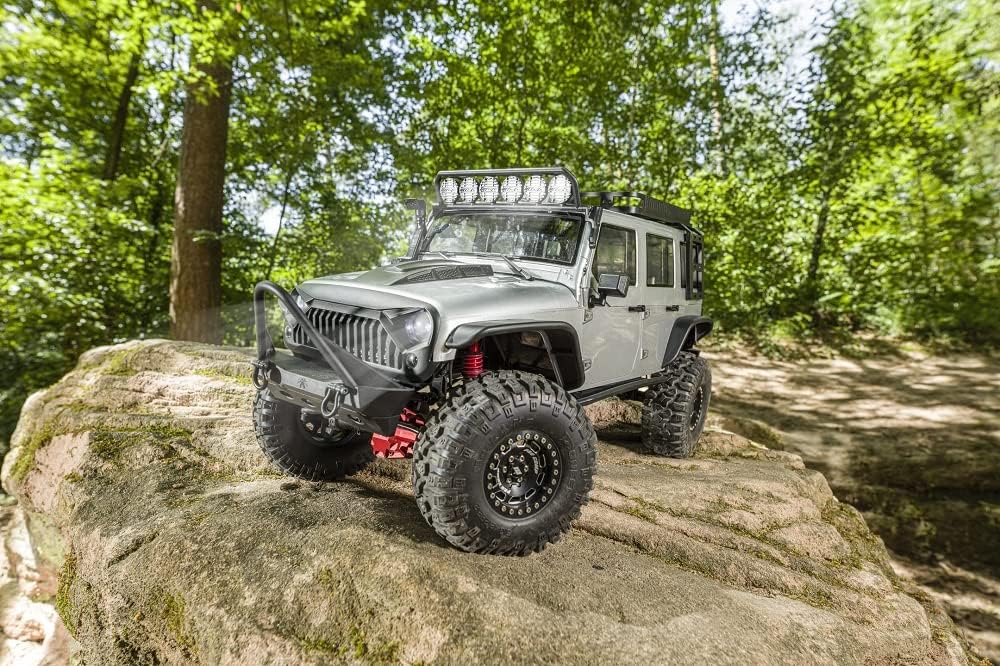 Carson 500409078 1:8 Adventure Crawler RTR Silber - Ferngesteuertes Auto, RC Auto, RC Crawler, inkl.