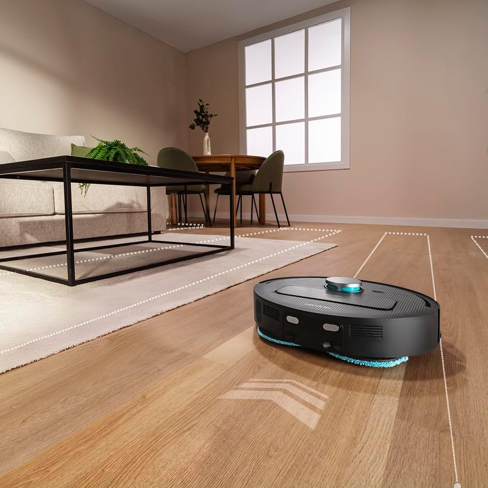 Cecotec Saugroboter und Wischroboter mit Selbstentleerungsstation und App Conga X50 X-Treme. Laserna