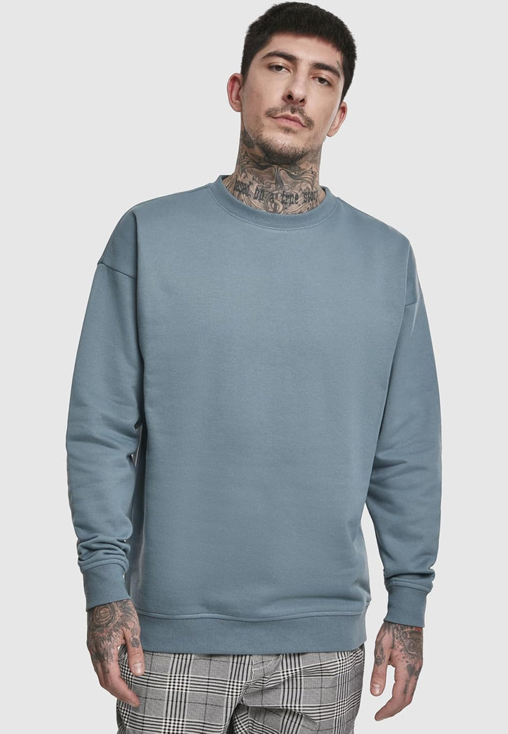 Urban Classics Basic Crewneck Männer Langarmshirt schwarz Basics, Streetwear XS Grosse Grössen Dusty