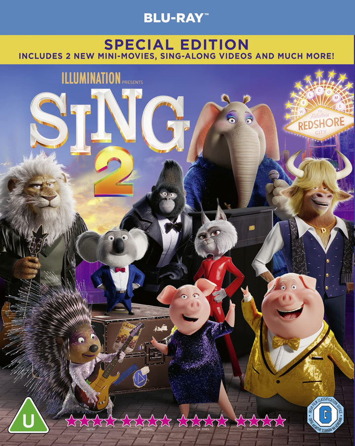 Sing 2 [Blu-ray] [2022] [Region Free], Blu-ray