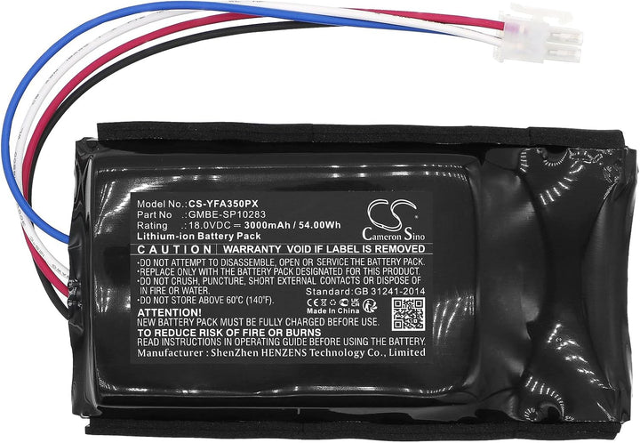 3000mAh Ersatzakku kompatibel mit Yard Force Amiro 350, Amiro 350i, Amiro 400, Amiro 400i, Compact 2