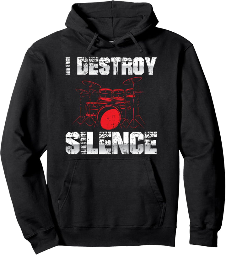 Rock Musik Schlagzeuger Geschenk Lustiges Schlagzeug Pullover Hoodie