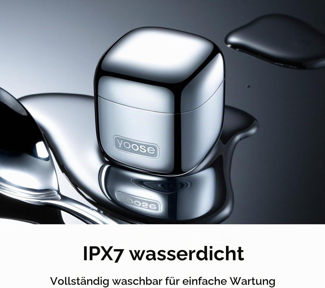 yoose 2-in-1 Elektrorasierer &amp; Nasenhaartrimmer Herren – Ganzkörper-Legierung, IPX7 wasserdicht, Typ