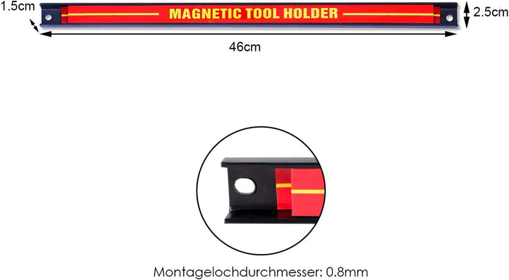 DREAMADE Magnetleiste Werkzeugleiste Magnet, Werkzeughalter Werkzeughalterung, Magnet Werkzeug Halte