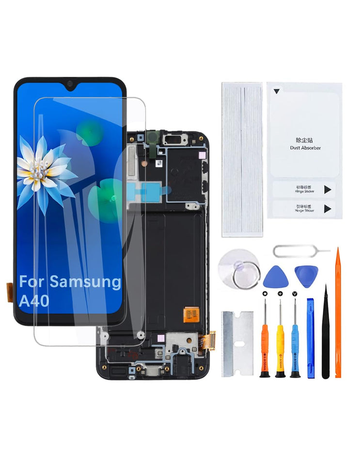 H&LYCYJ Display Bildschirm für Samsung Galaxy A40 TFT A405F A405FN A405FM A405S LCD Bildschirm Ersat