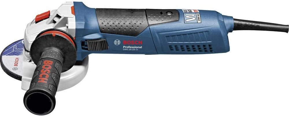 Bosch Professional Winkelschleifer GWS 19-125 CI (Scheiben-Ø 125 mm, Nenneingangsleistung 1.900 W, i