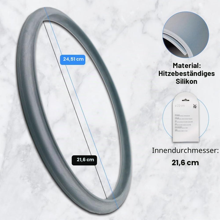 Anakel Home Ersatzteil Dichtungsring 60.6856.9990 für WMF, 22cm Schnellkochtopf Silikon Dichtung für