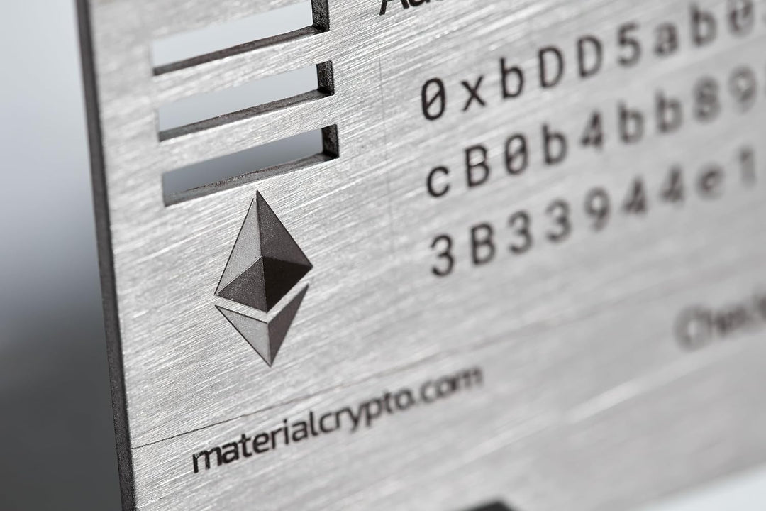 Material Crypto - Physische Ethereum-Geldbörse, nicht zu hacken, entwickelt für 200 Jahre, hergestel