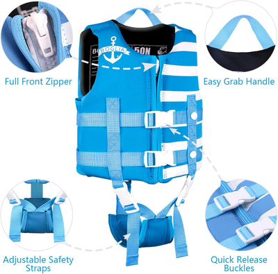 PROTAURI Kinder Schwimmerjacke - Jungen Mädchen Neopren Schwimmen Jacke Kleinkind Schwimmen Lernen B