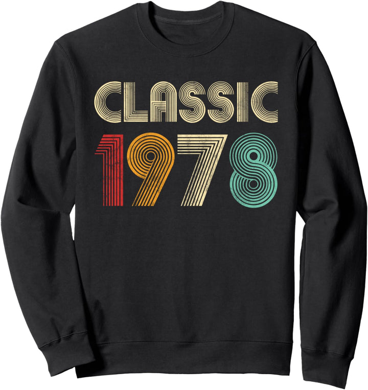 Klassisch 1978 Vintage 42. Geburtstagsgeschenk Männer Frauen Sweatshirt