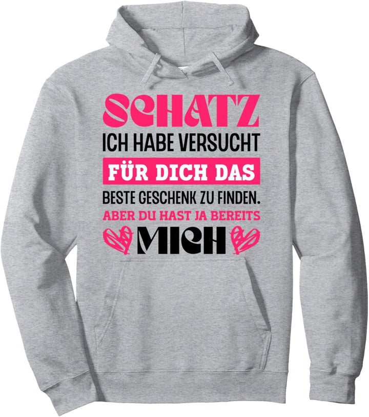 Schatz Partner Beziehung Damen Herren Pullover Hoodie