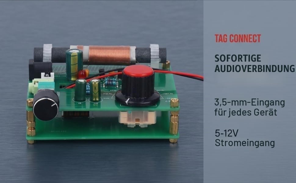 AM600 Mittelwellen Sender Platine Frequenzbereich 600 bis 1500 kHz 3.5mm Audio Buchse 5 bis 12 Volt