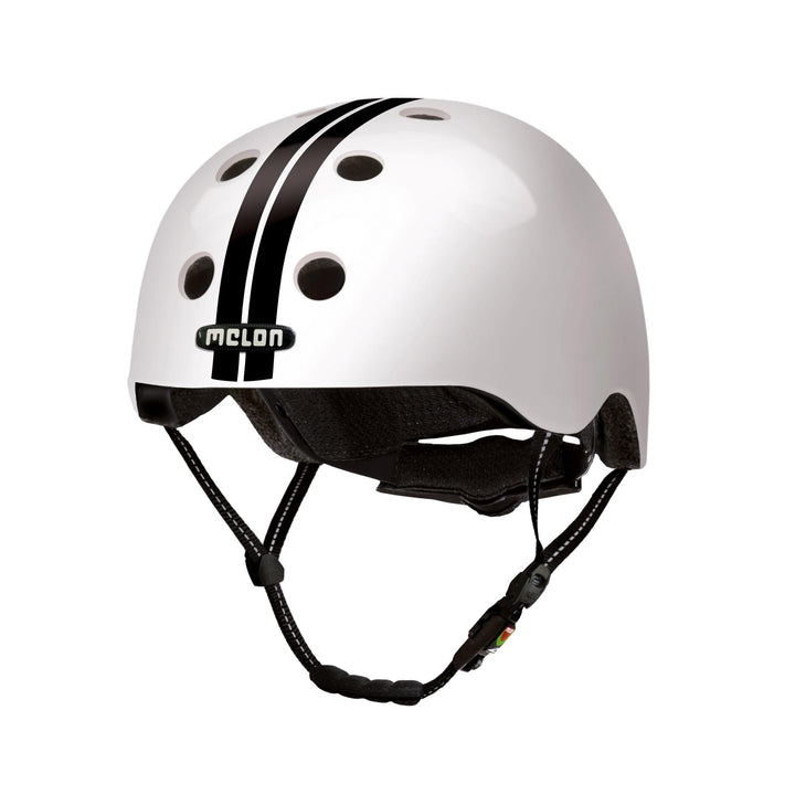 Melon »Straight White Black« Leichter und Cooler Fahrradhelm für Damen, Herren und Kinder mit maxima