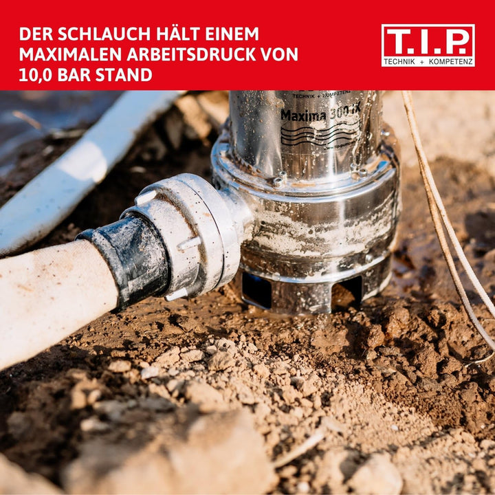 T.I.P. 31090 Bau- und Industriegewebeschlauch mit C-Storz-Kupplung 15 m / 2 Zoll