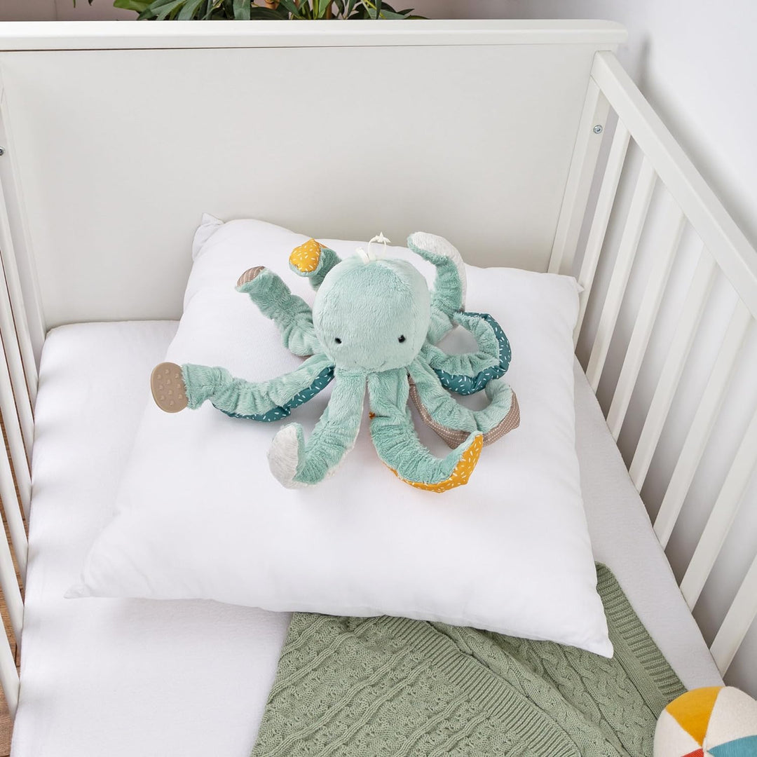 sigikid 43172 Babyaktivspielzeug Stofftier Krake, mintgrün, Mintgrün