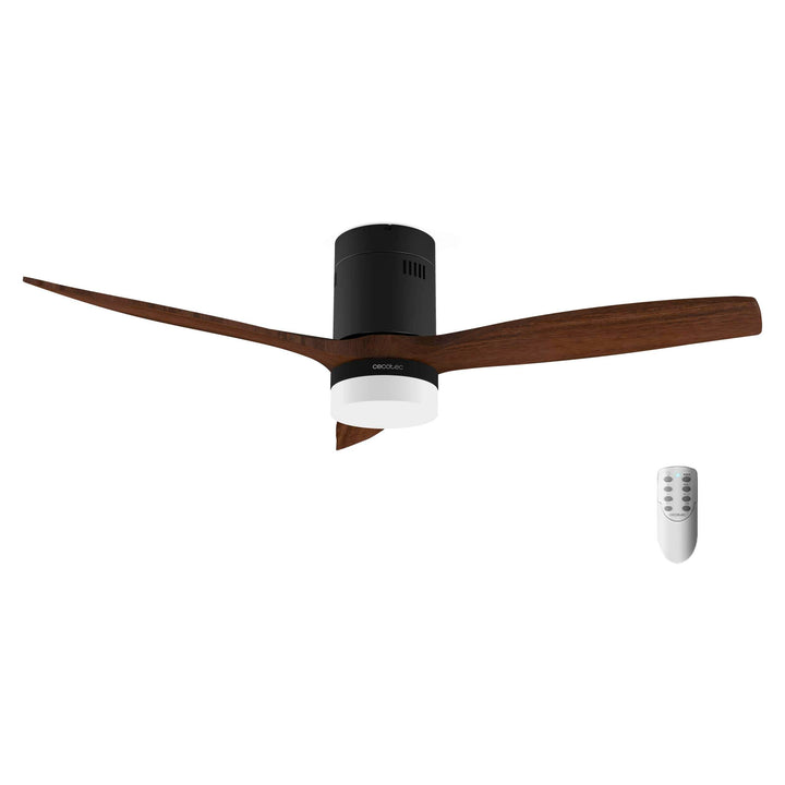 Cecotec Deckenventilator mit LED-Licht Energysilence Aero 5600 Classic Black. 40W, DC-Motor, Durchme