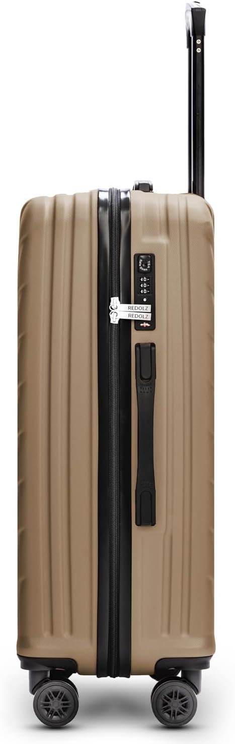 REDOLZ Hartschalen 3er Koffer-Set | Leichte Reise-Trolleys - hochwertiges ABS Material | Damen/Herre