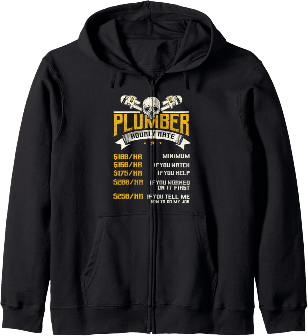 Klempner Geschenke Sanitär Piperfitter Lustige Stundensätze Kapuzenjacke