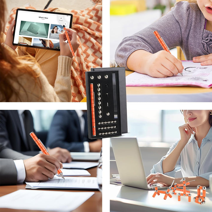 Rayong Magnetischer Kugelschreiber,Fidget Pen Magnet Stift,Coole Gadgets Stressabbau Druckkugelschre