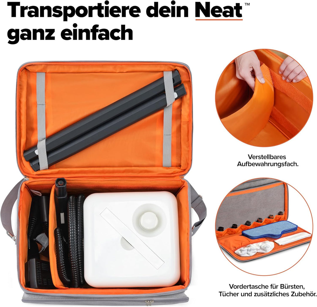 Dupray Neat Dampfreiniger – leistungsstarker Multifunktions-Dampfreiniger für Haus, Böden, Fliesen,